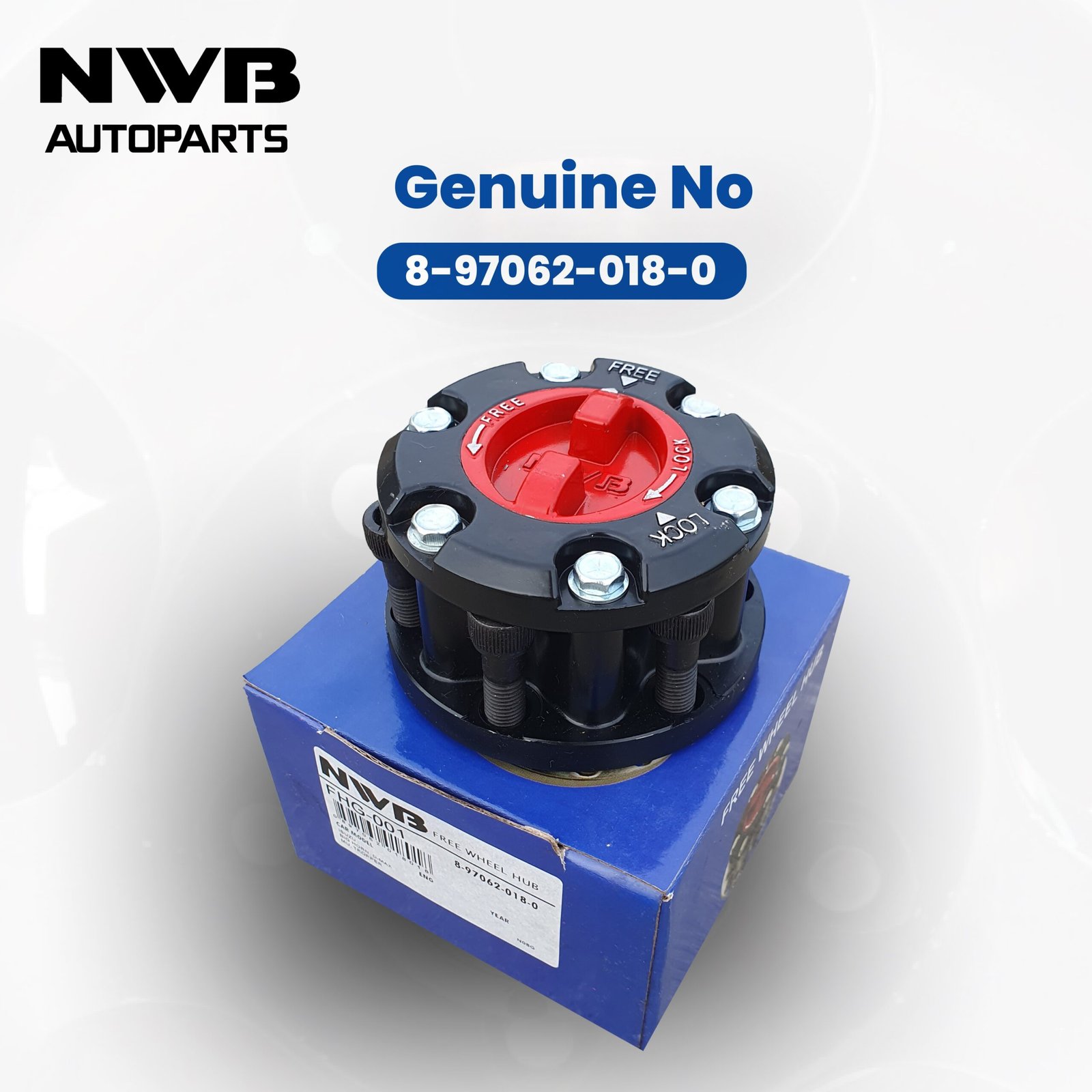 NWB Freelock / Free Wheel Hub Mobil 4x4 Isuzu D-Max - FHG-001 (2Pcs) - Image 5
