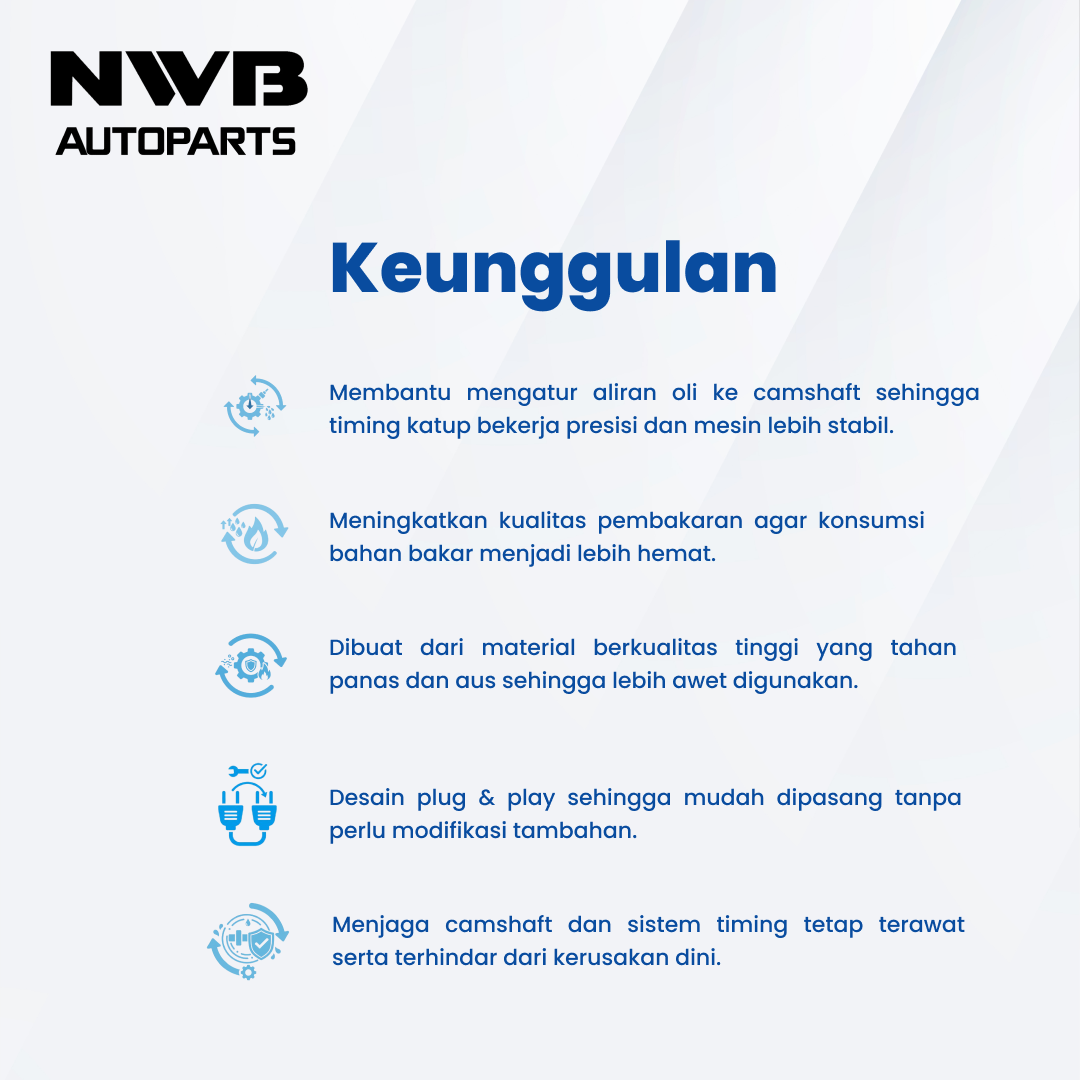 Sensor oli VVTI / Valve cam timing oil VCT-007 NWB – Daihatsu All New Xenia 2011-2015 - Image 3