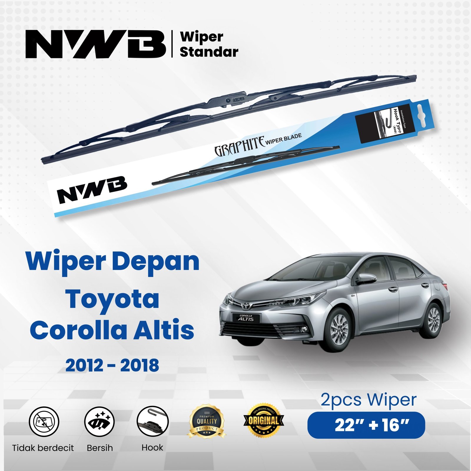 Standar Toyota Corolla Altis 2012 - 2018