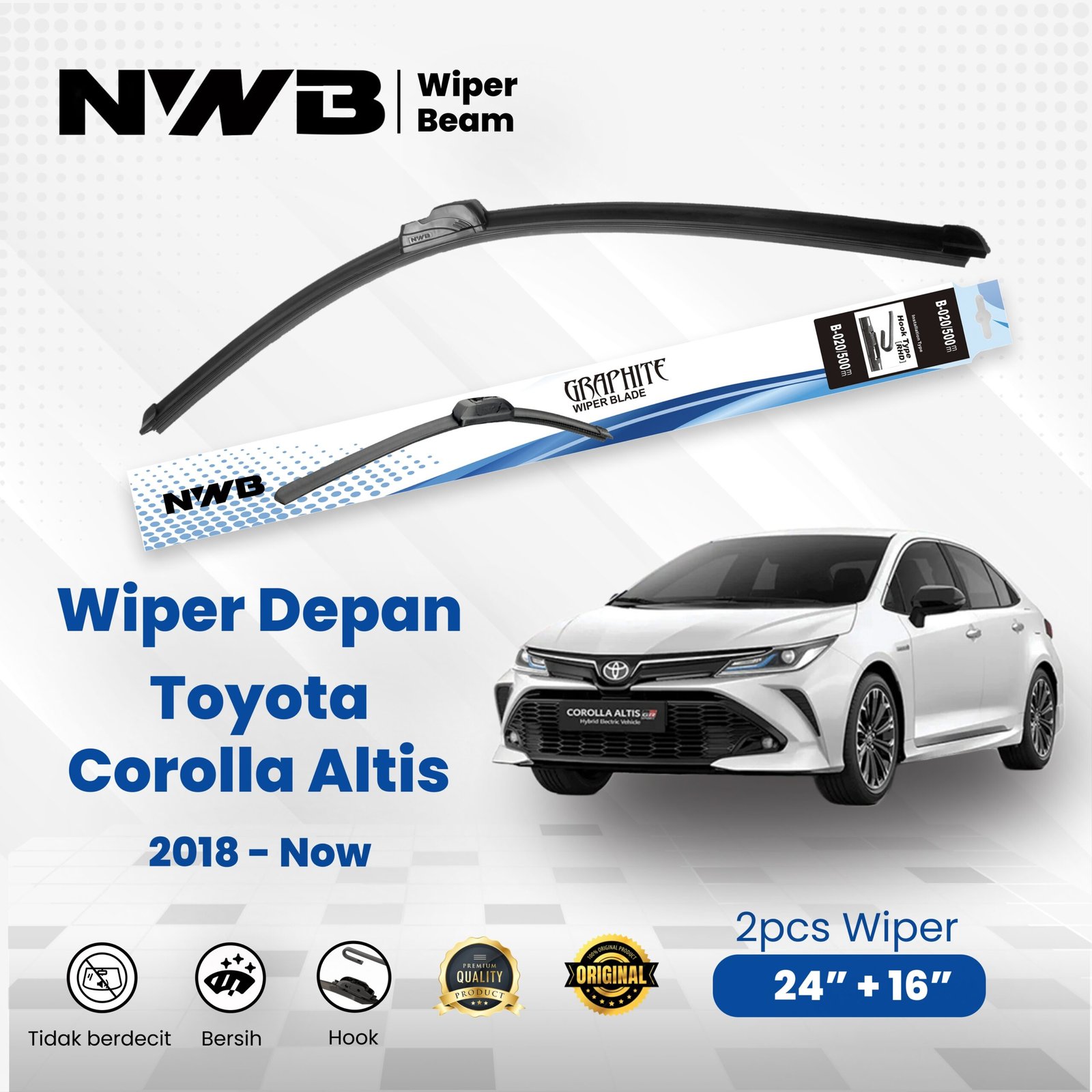 Beam / Frameless Toyota Corolla Altis 2018 - Now