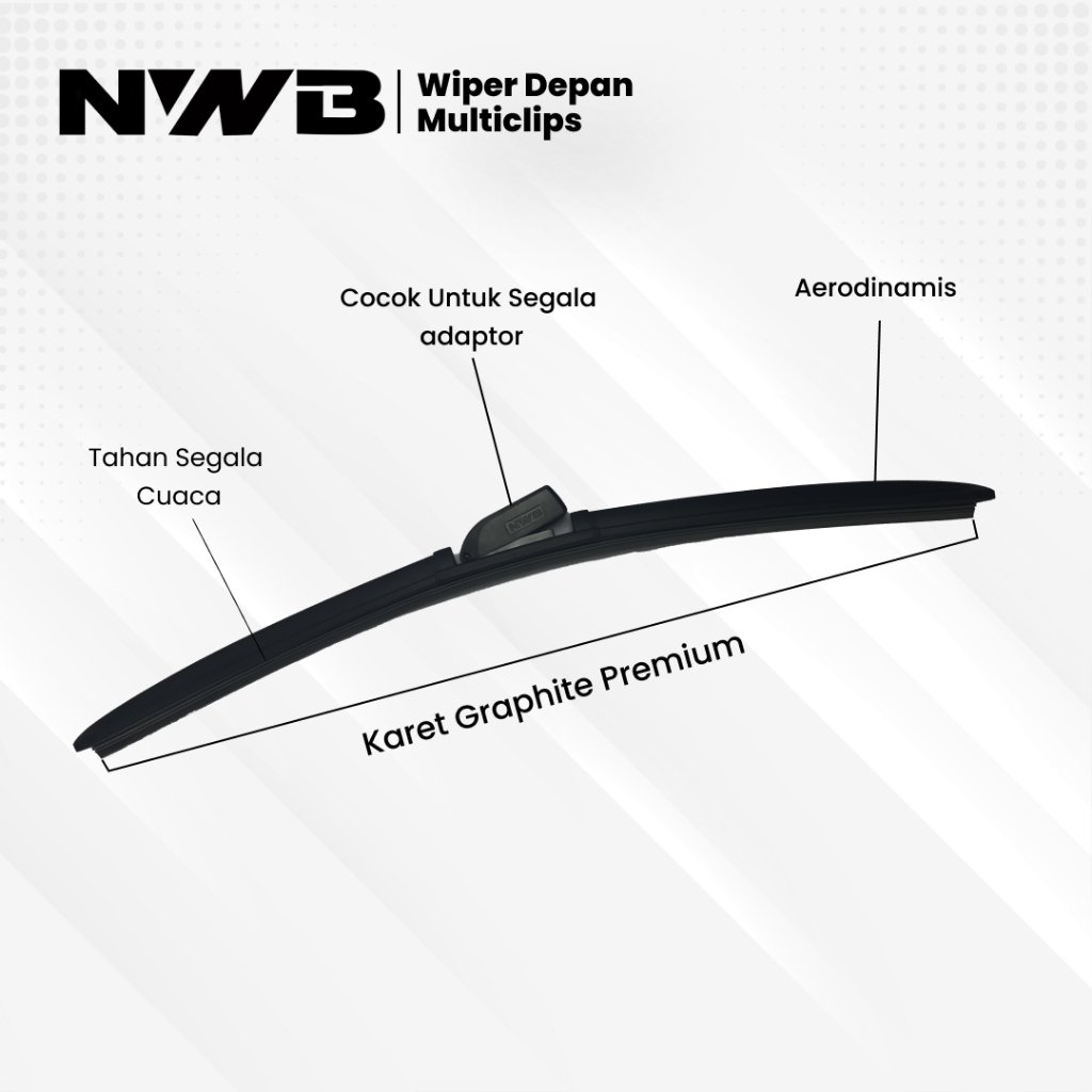 Wiper Mobil Multiclips Premium Chrysler C3000 (WPM 22" & 16") - Image 5