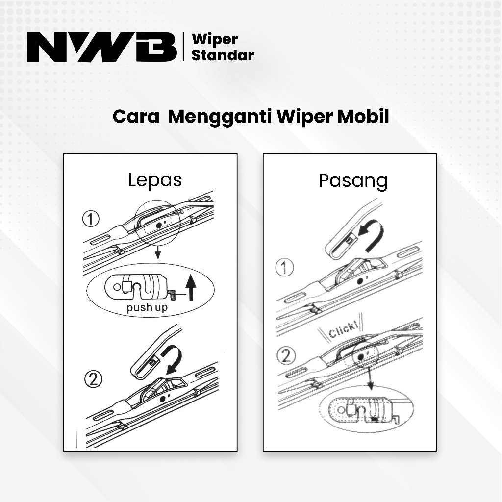 Wiper Mobil Standar Toyota Harrier (WPS 24" & 21") - Image 2