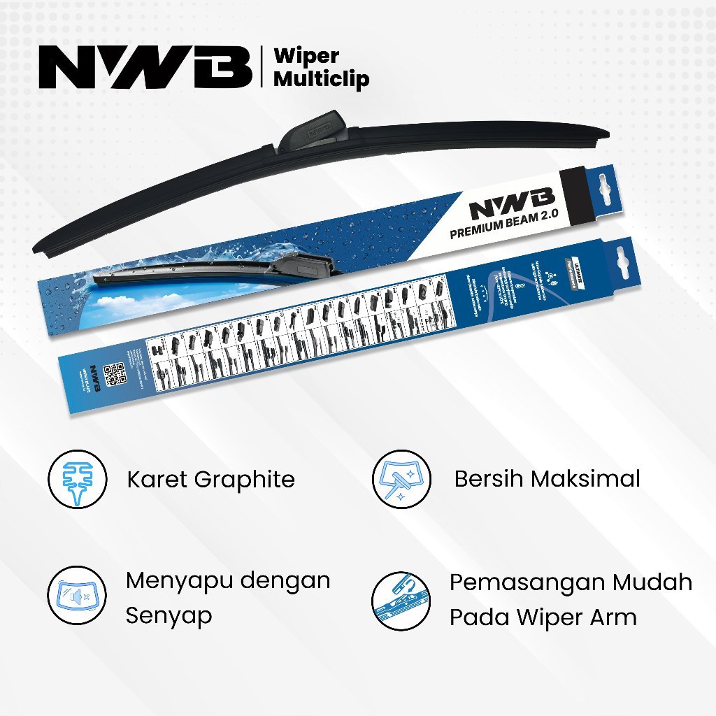Wiper Mobil Multiclips Premium Toyota Hiace Premio H300 2019-Up (WPM 24" & 20") - Image 3