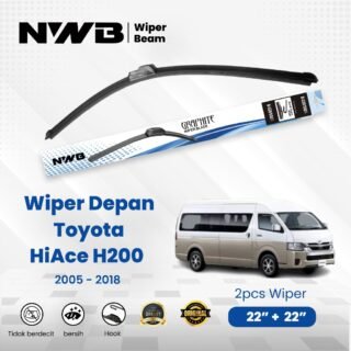 Wiper Mobil Beam / Frameless Toyota Hiace H200 2005-2018 (WPB 22" & 22")