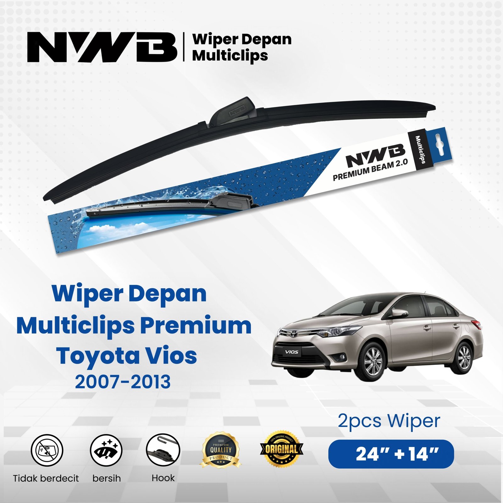 Multiclips Premium Toyota Vios 2007-2013