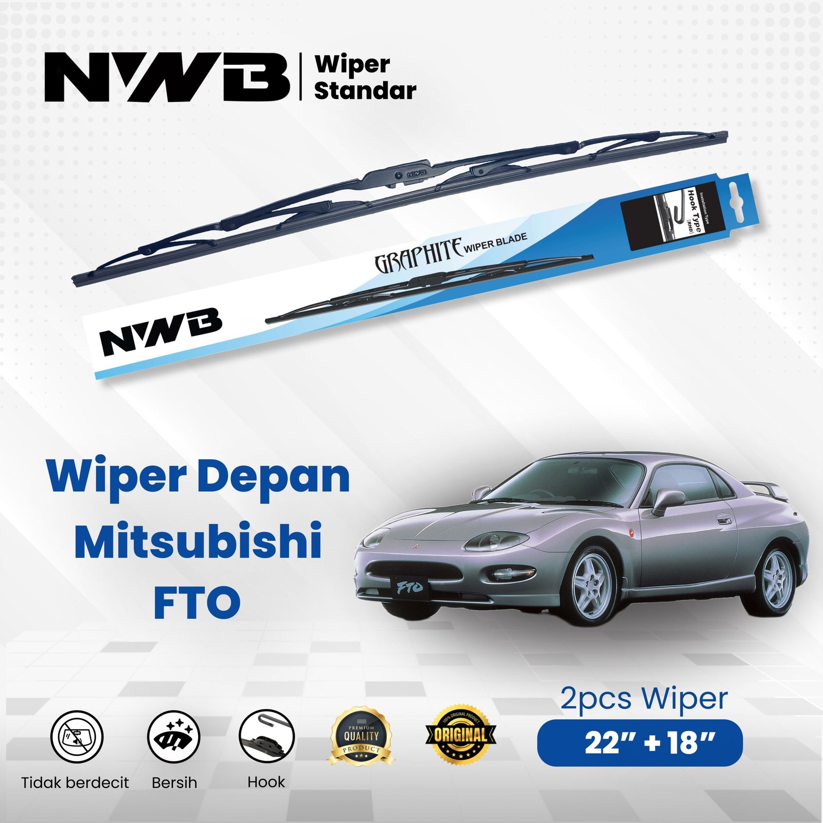 Wiper Mobil Standar Mitsubishi FTO