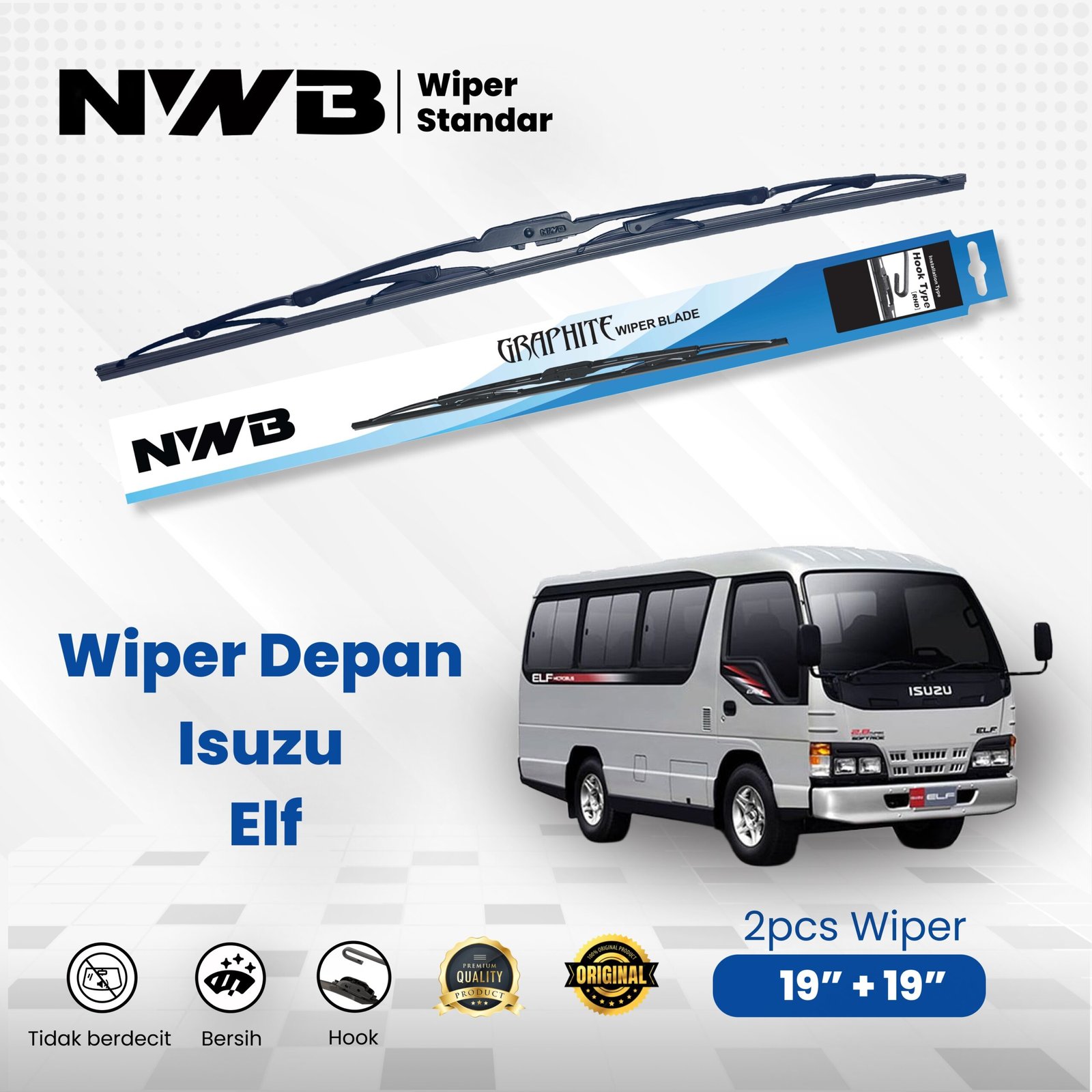 Wiper Mobil Standar Isuzu Elf