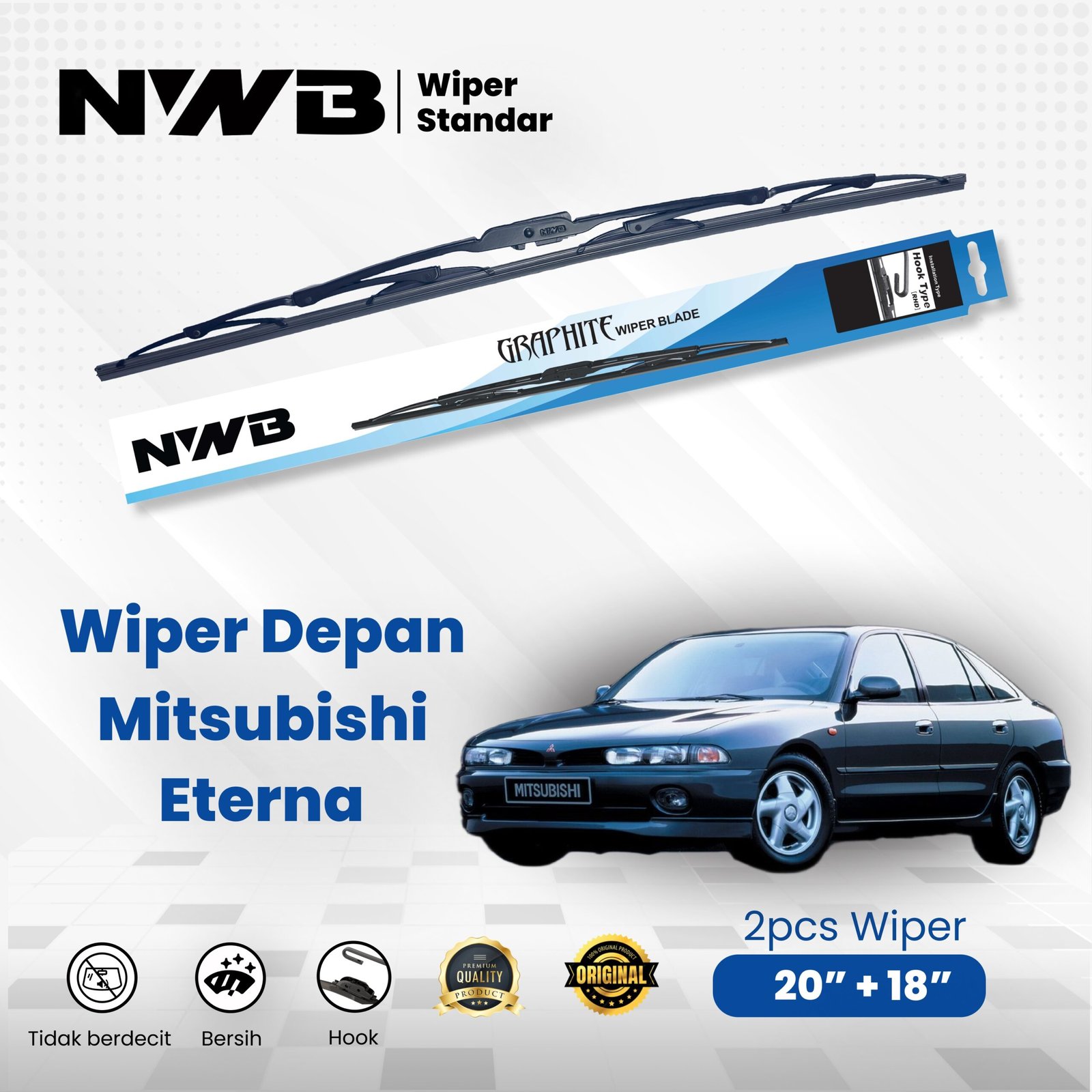 Wiper Mobil Standar Mitsubishi Eterna
