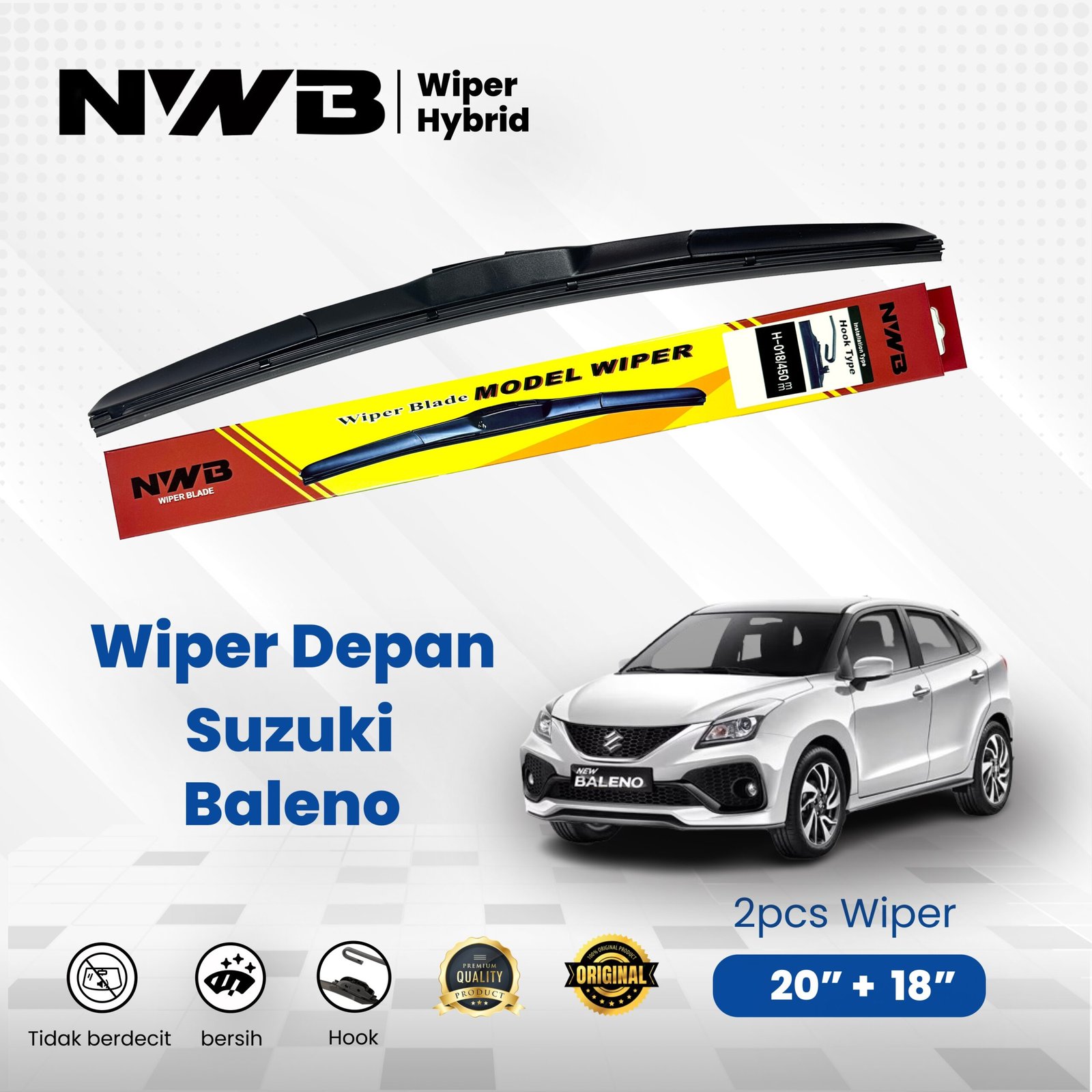 Wiper Mobil Hybrid Suzuki Baleno