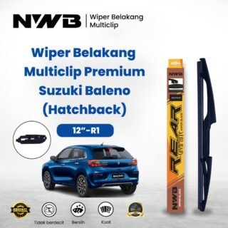 Wiper Belakang Multiclips Premium Suzuki Baleno (Hatchback) (NNB WRM 12"-R1)
