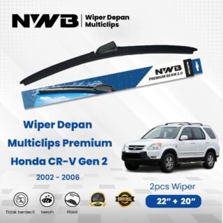 Wiper Mobil Multiclips Premium Honda CRV Gen 2 2002 - 2006 (NNB WPM 22" & 20")