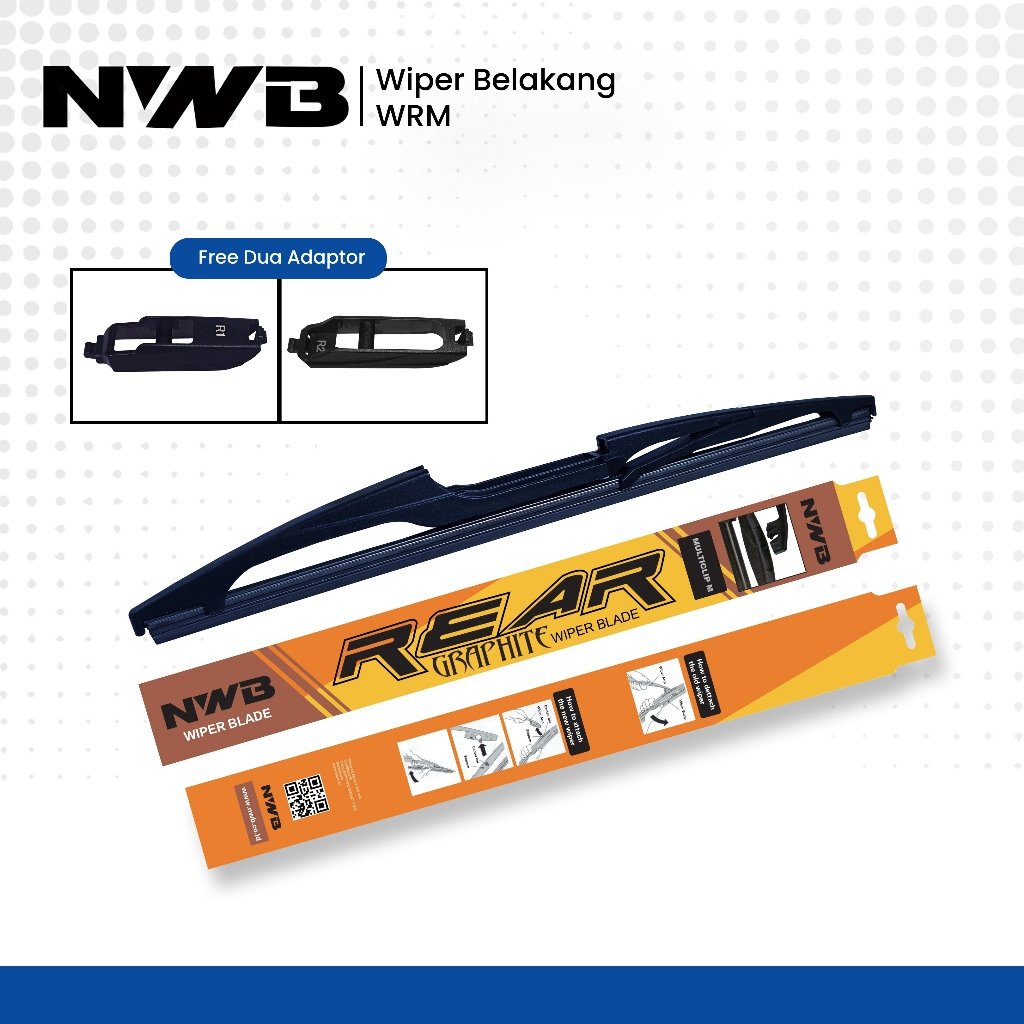 Wiper Belakang Multiclips Premium Mitsubishi Mirage (WRM 12"-R1) - Image 3