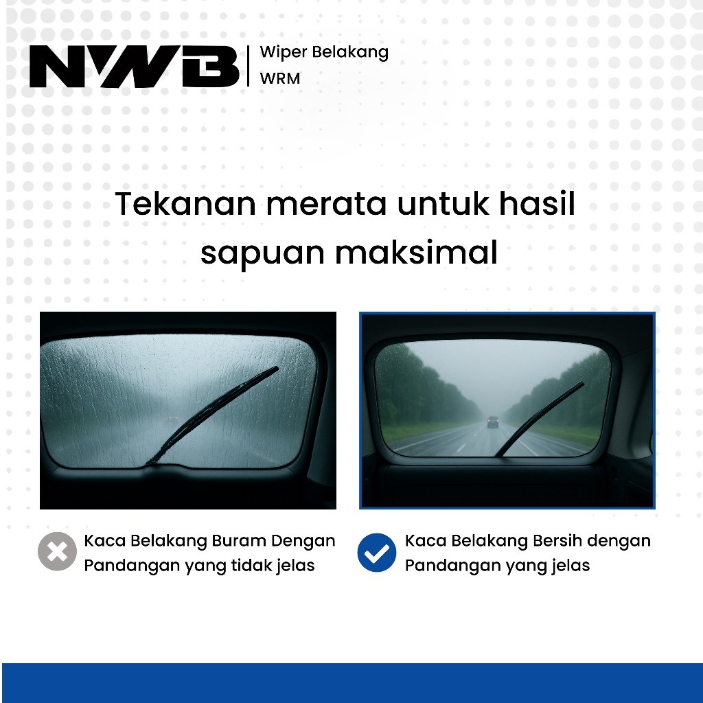 Wiper Belakang Multiclips Premium Mitsubishi Xpander (WRM 12"-R2) - Image 4