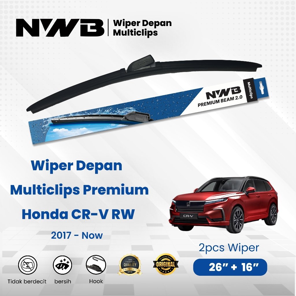 Wiper Mobil Multiclips Premium Honda CR-V RW 2017 - Now
