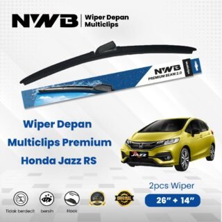 Wiper Mobil Depan Premium Multiclips – Tahan Segala Cuaca, Lebih Awet & Stylish Wiper mobil depan Premium Multiclips hadir dengan desain modern dan teknologi terbaru untuk memberikan pengalaman berkendara yang lebih aman dan nyaman. Dibuat dengan material karet graphite premium, wiper ini mampu menyapu air dengan sempurna, lebih halus, dan tidak meninggalkan goresan pada kaca mobil Anda. Keunggulan Produk: - Cocok untuk berbagai jenis mobil (universal multiclips adaptor). - Terbuat dari karet graphite premium yang lebih awet & tahan lama. - Desain aerodinamis, meminimalisir suara berisik saat digunakan. - Tahan segala cuaca, baik panas maupun hujan deras. - Mudah dipasang tanpa perlu peralatan tambahan. Varian Ukuran: Tersedia dalam berbagai ukuran sesuai kebutuhan mobil Anda. Rekomendasi: Wajib dimiliki untuk menjaga visibilitas tetap maksimal di segala kondisi jalan. Catatan Penting: Sebelum membeli, pastikan mengkonfirmasi atau tanyakan terlebih dahulu ke admin terkait tipe mobil Anda agar wiper + adaptor yang dikirim benar-benar sesuai dan optimal digunakan. NNB Premium Multiclips