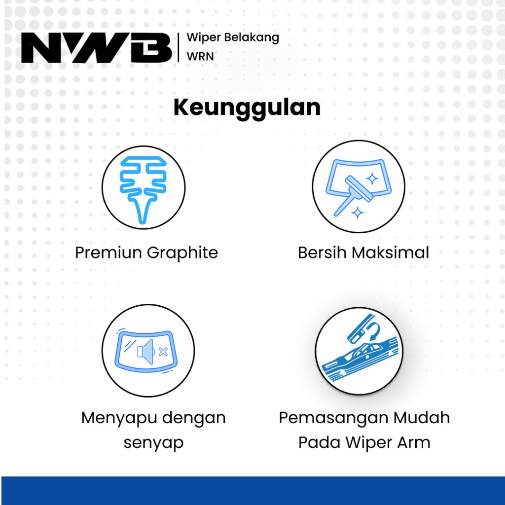 Wiper Belakang Mobil Suzuki APV (WRN-012") - Image 2