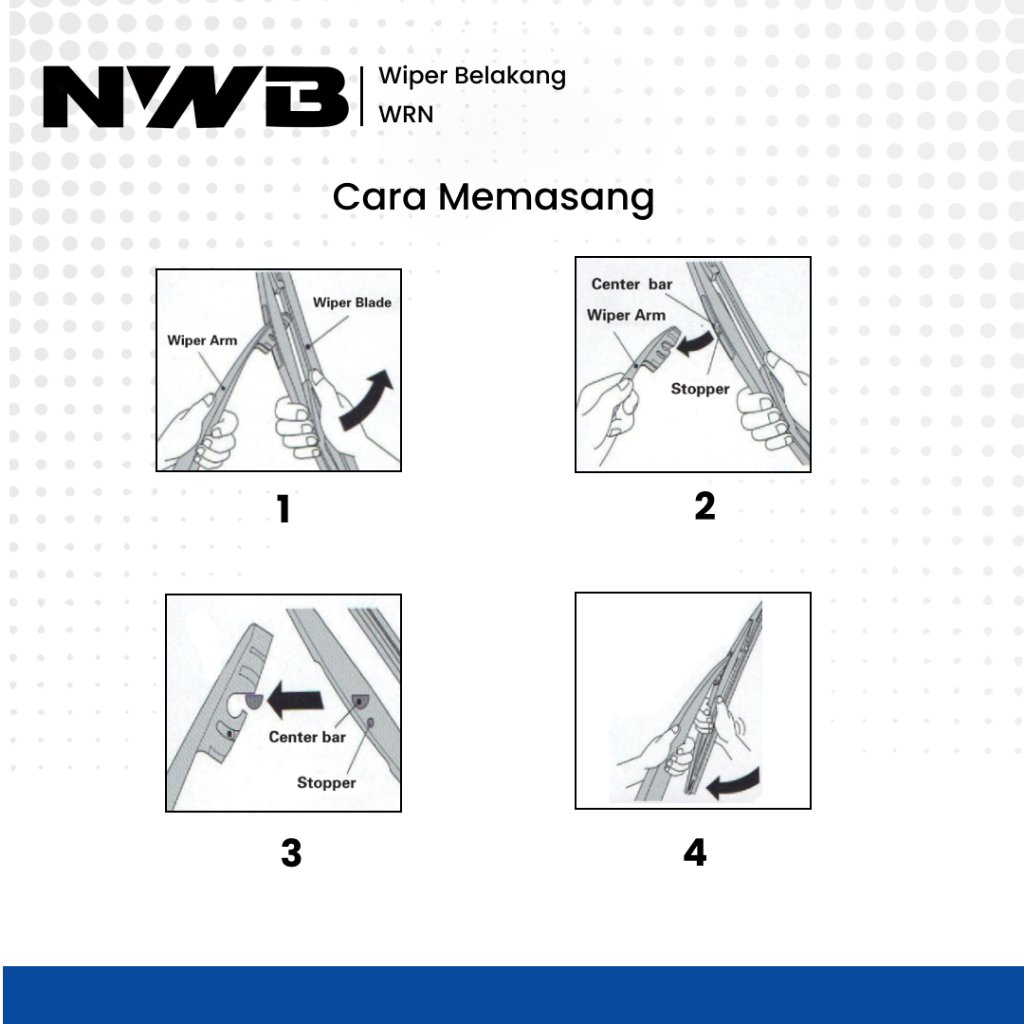 Wiper Belakang Mobil Isuzu Mux (WRN-012") - Image 4