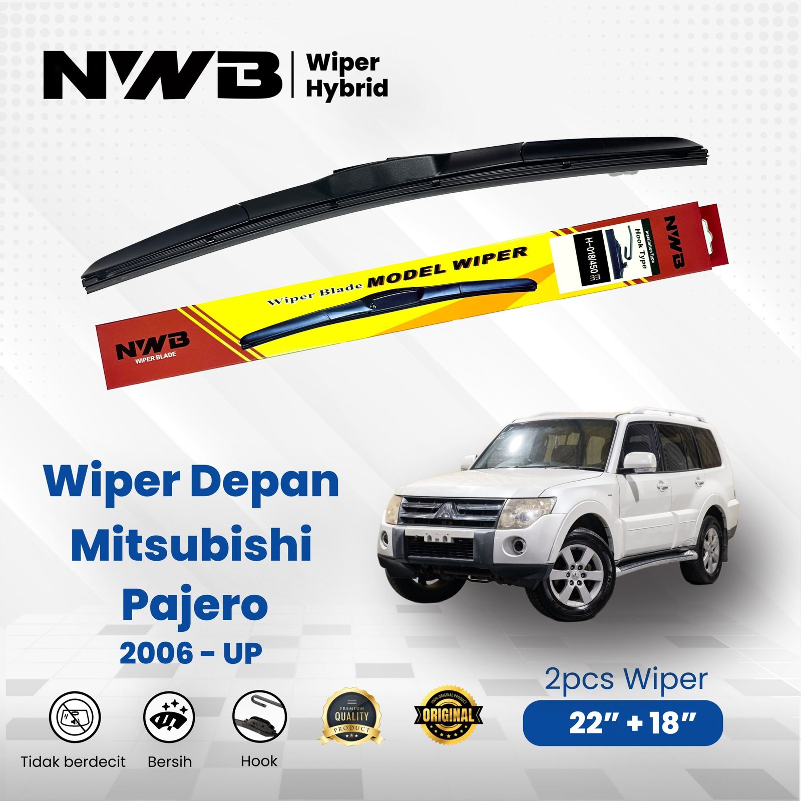 Wiper Mobil Hybrid Mitsubishi Pajero 2006 - UP