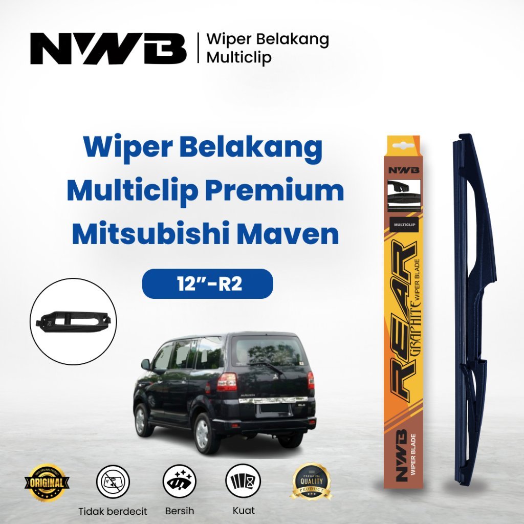 Wiper Belakang Multiclips Premium Mitsubishi Maven