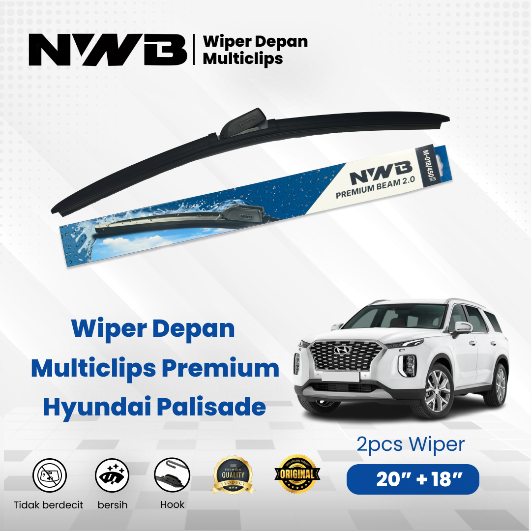 Wiper Mobil Multiclips Premium Hyundai Palisade (WPM 20" & 18")